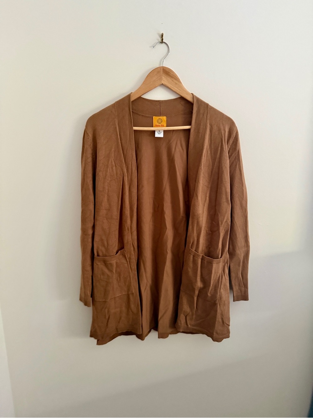 Ruby Rd. • Open-Front Cardigan - Camel
